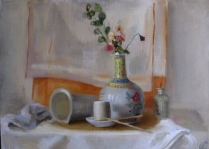 "Белое на белом"50х70Холст, масло2017 г.